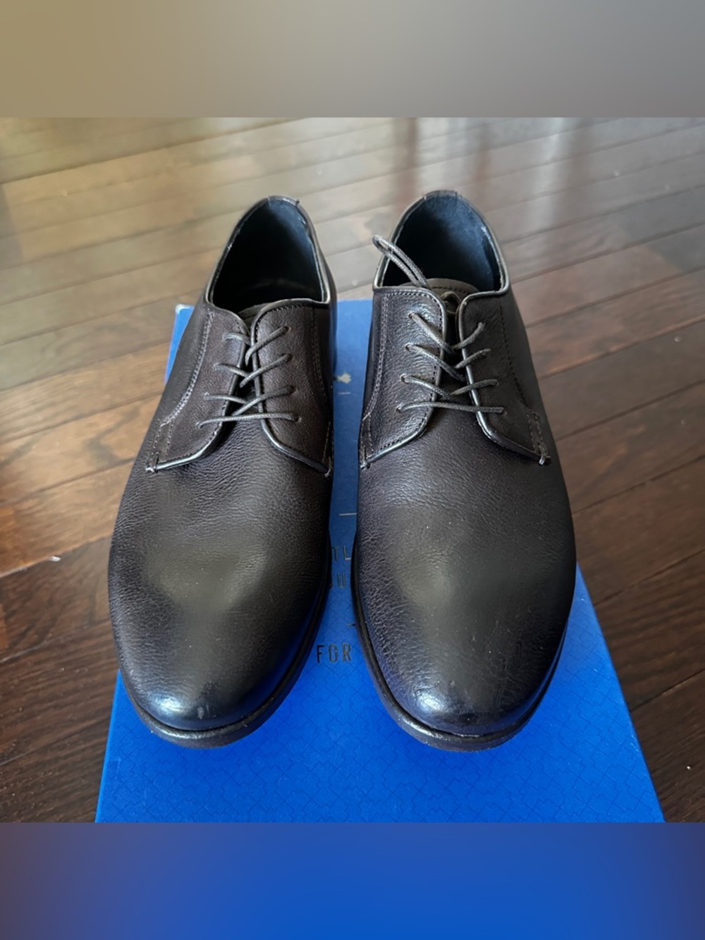 Aldo Mister B’s Dark Brown Size 8 Men’s Leather Derby Lace-Up Shoes